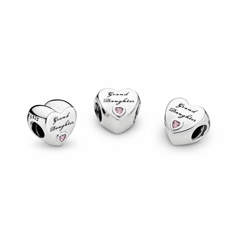 Pandora Granddaughter's Love Charm - Sterling Silver/Cubic Zirconia - Canada | DK6786ZA